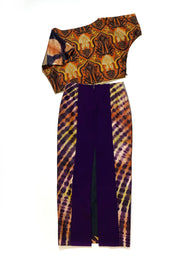 “Purple Tiger” Long Skirt