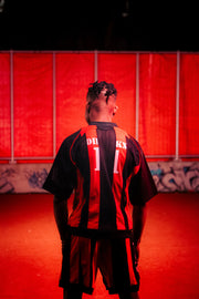 "Red and Black" Football Shirt