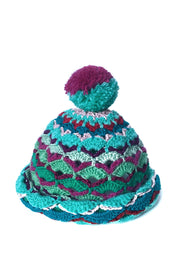 Bonnet au crochet " Menthe Poivrée "