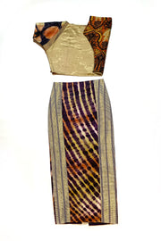 “Purple Tiger” Long Skirt