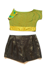 “Black and Gold” Mini Shorts