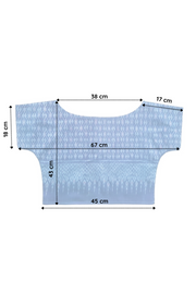 Dessin Technique avec mesures du Crop Top en centimètres