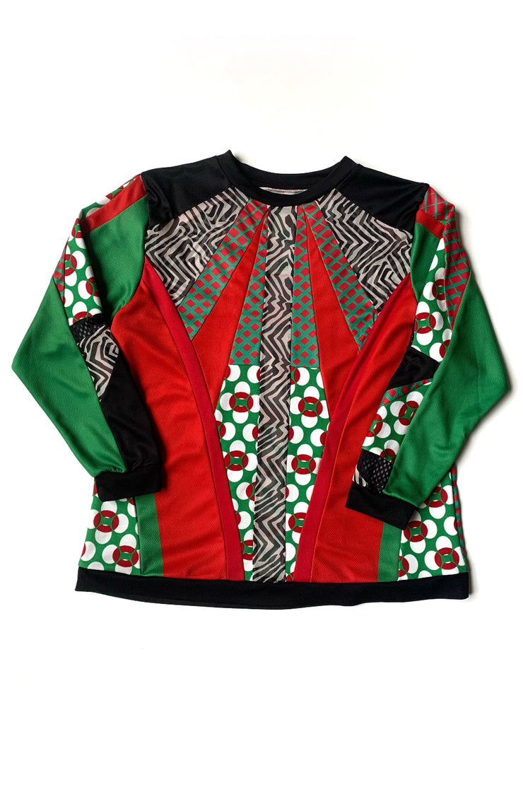 Maillot de Foot "Zèbre Vert et Rouge"