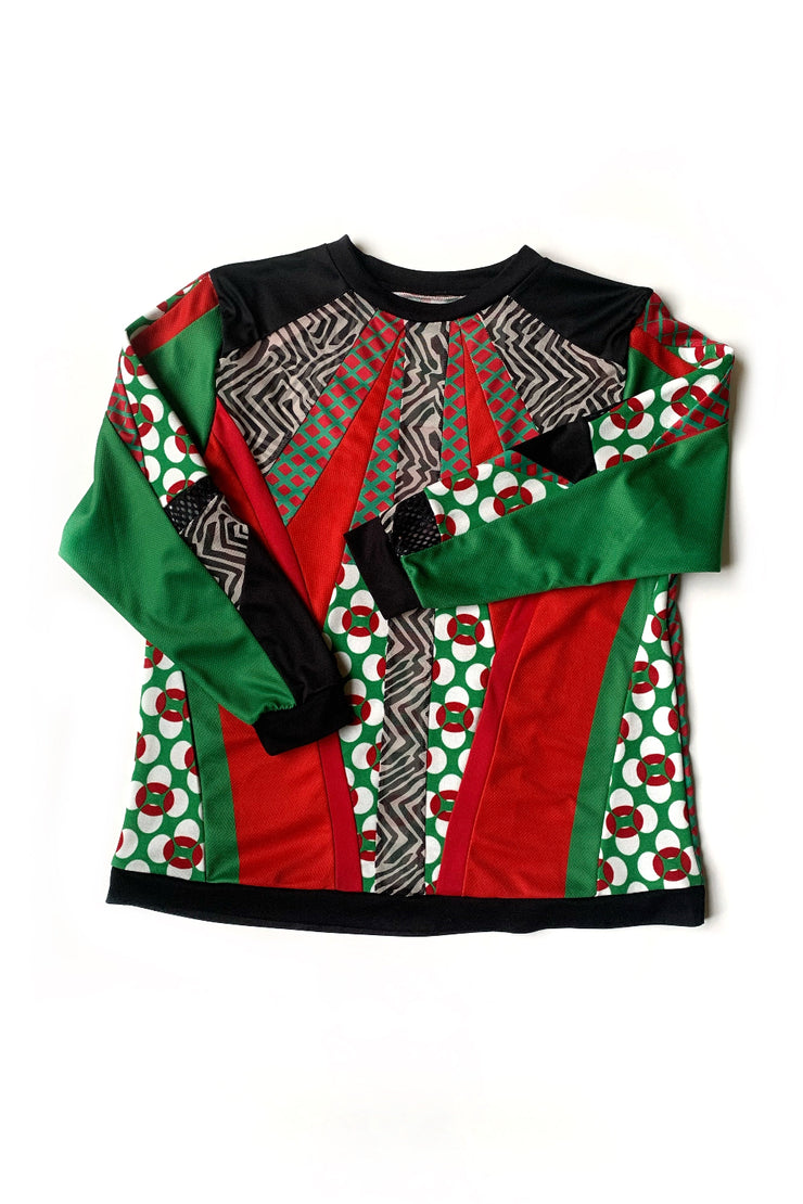Maillot de Foot "Zèbre Vert et Rouge"