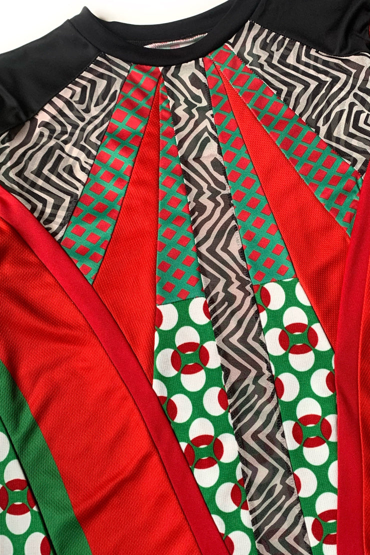 Maillot de Foot "Zèbre Vert et Rouge"