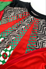 Maillot de Foot "Zèbre Vert et Rouge"