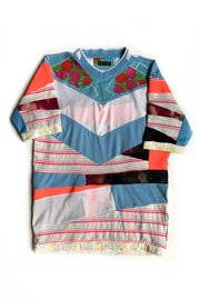 Maillot de Foot "Bleu Blanc Rose"
