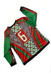 Maillot de Foot "Zèbre Vert et Rouge"