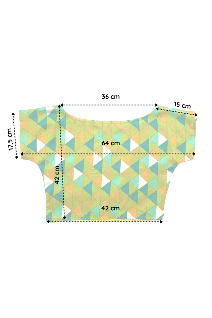 “Copper green” two-sided crop top