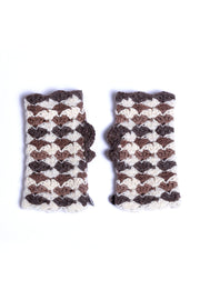 Crochet mittens "Harlequin less saturated"
