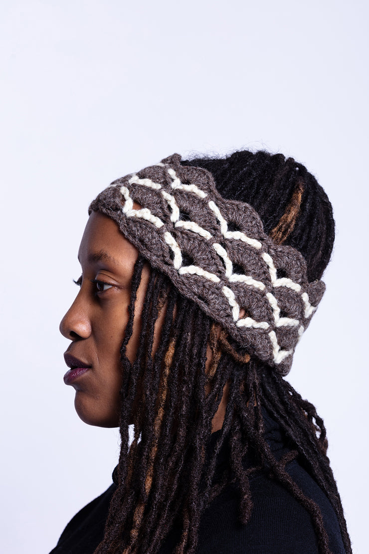 Crocheted headband "Delicious Waves"