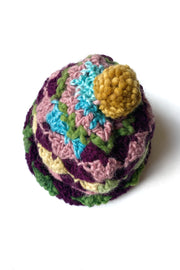 Bonnet au crochet " Bois de Roses »