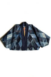 Crop Kimono « Patchwork Denim Indigo »