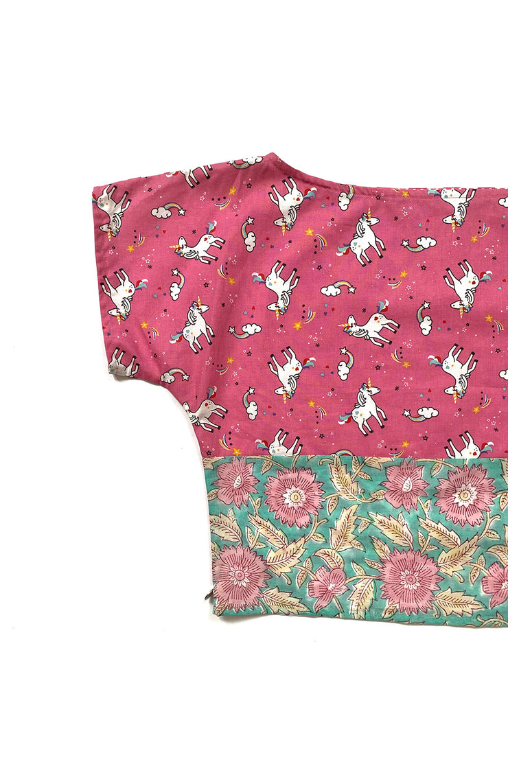 “Unicorns” two-sided Crop Top
