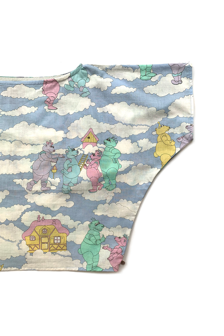 Two-sided Crop Top “Great Cloud Village”
