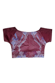 “Silk red” two-sided crop top