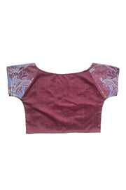 “Silk red” two-sided crop top