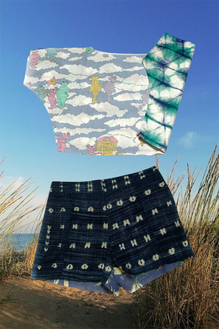 Crop Top biface « Grand Village de Nuages »