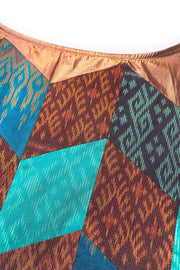 detail du patchwork avec les coutures super bien faites