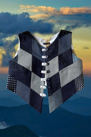 Gilet "Patchwork Denim Bambi »