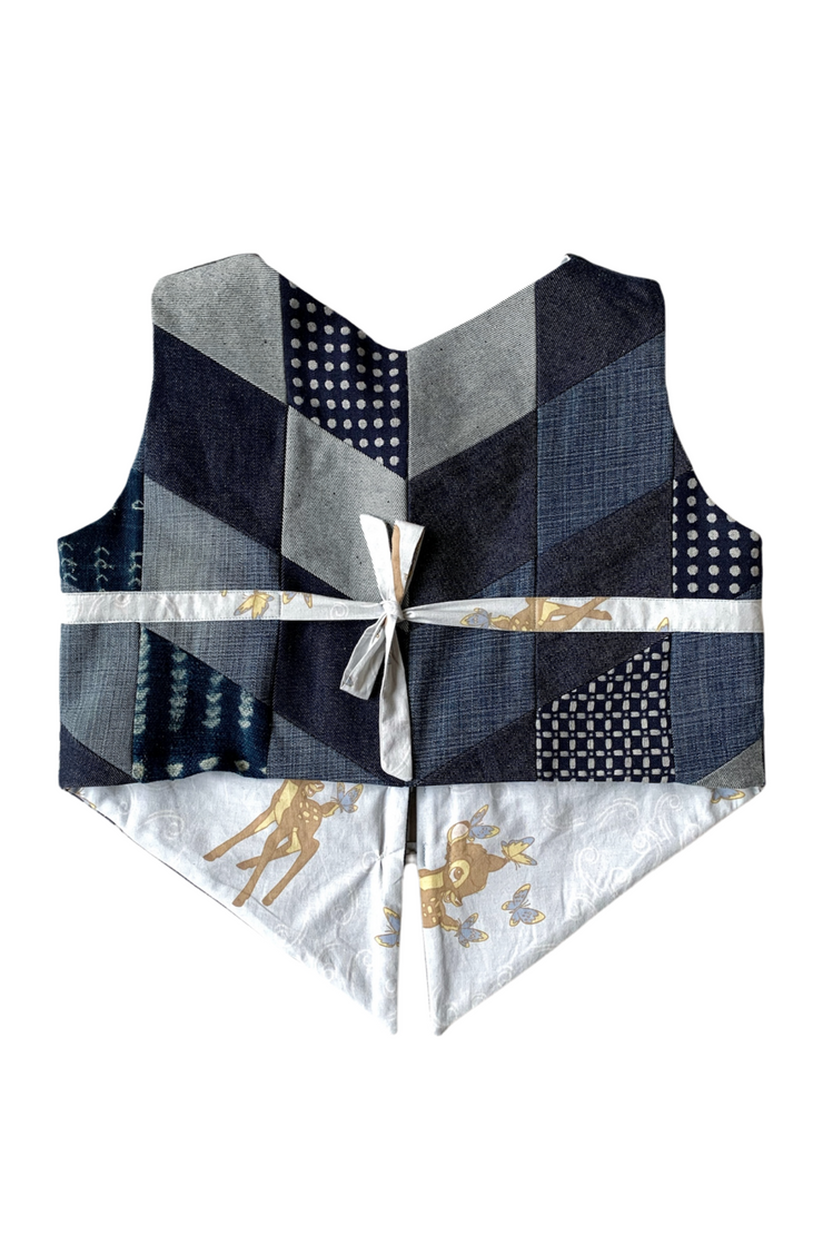 Gilet "Patchwork Denim Bambi »