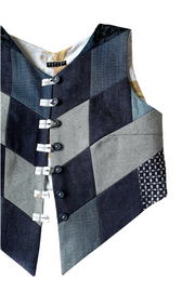 Gilet "Patchwork Denim Bambi »