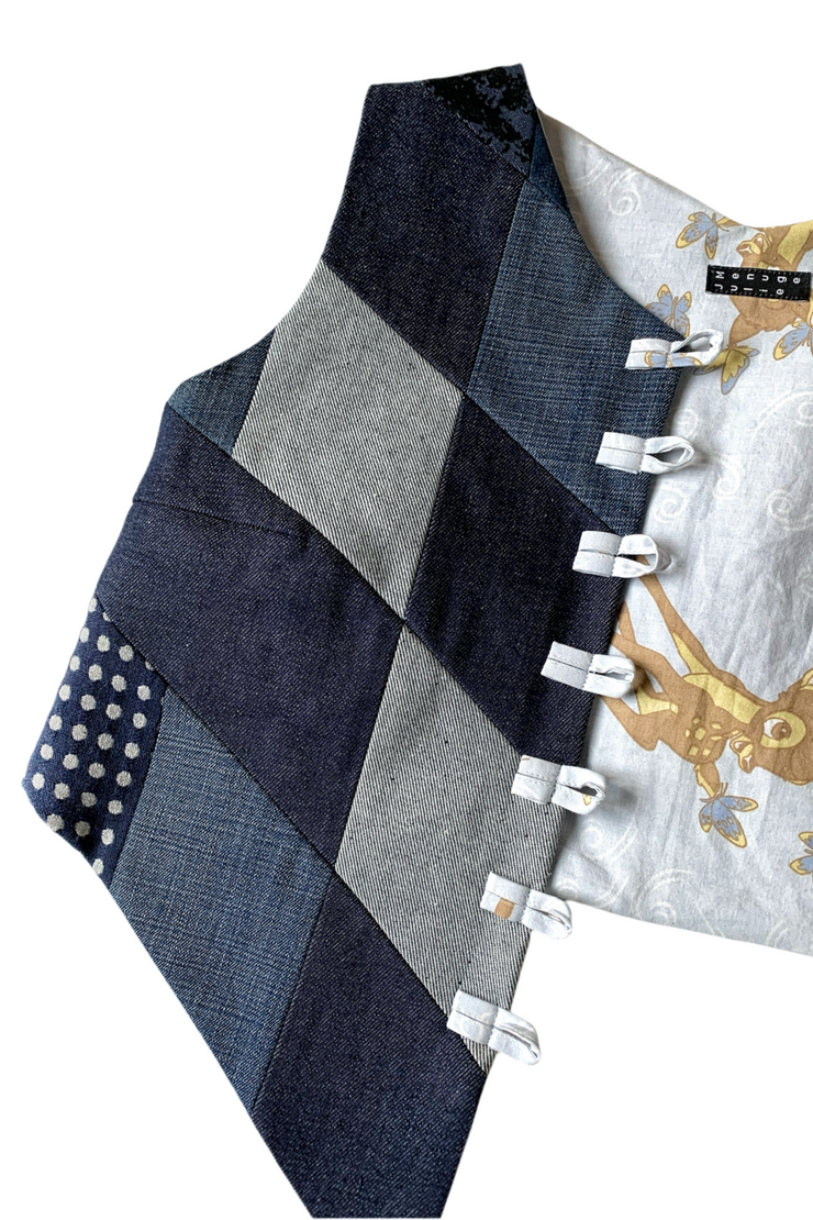 Gilet "Patchwork Denim Bambi »