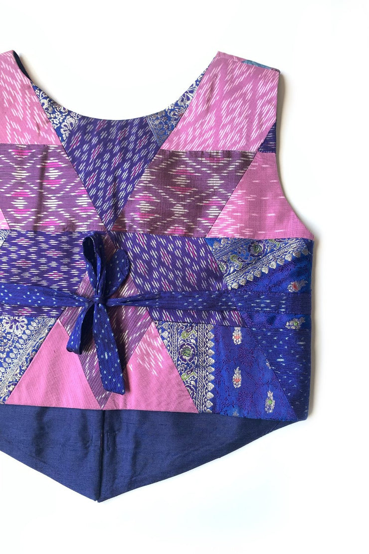 "Silk Patchwork" Vest