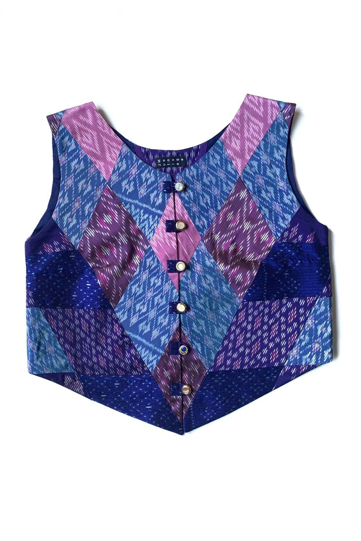 "Silk Patchwork" Vest