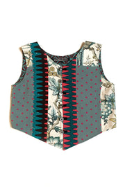 Gilet "Patchwork Ciel de Petits pois"