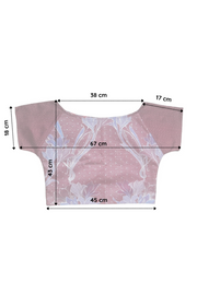 “Silk red” two-sided crop top
