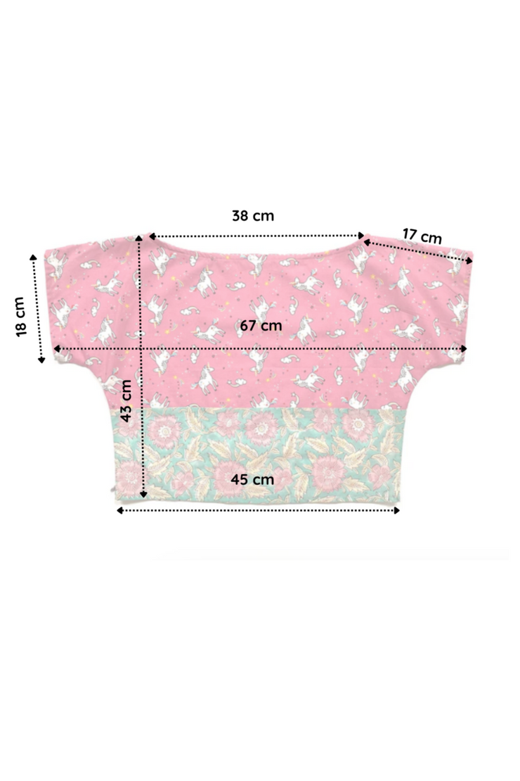 “Unicorns” two-sided Crop Top