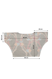 dessins techniques avec mesures en centimètres du crop top XL anthracite