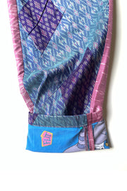 Pantalon à pinces "Patchwork soie Thaï "