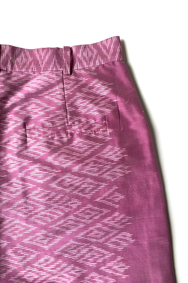 Pantalon à pinces "Patchwork soie Thaï "