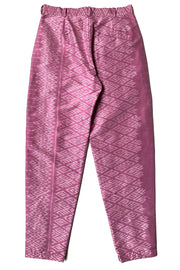 Pantalon à pinces "Patchwork soie Thaï "
