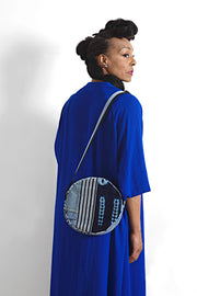 “Indigo” Tambourin Bag Weaving in strips