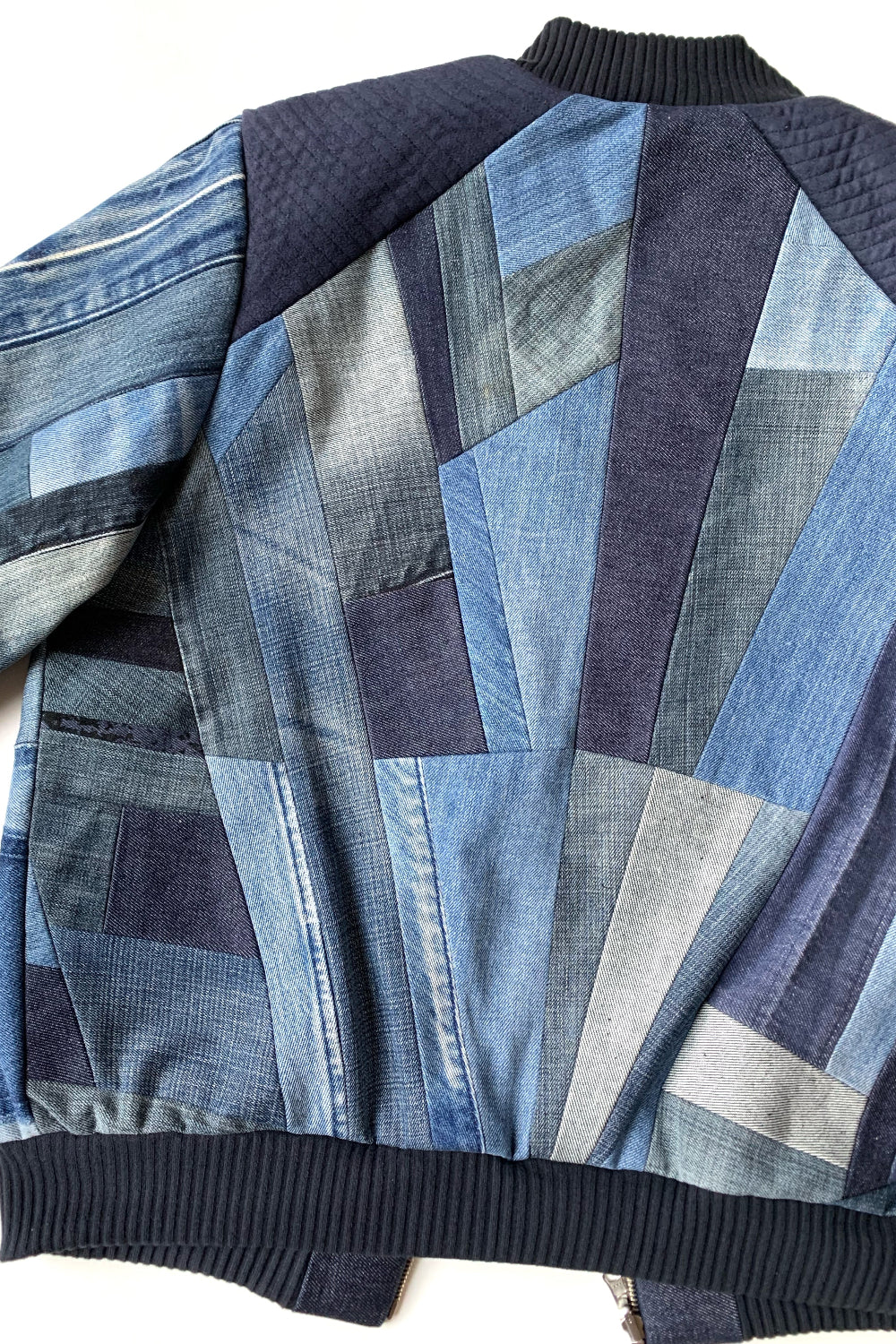 Veste Boho Réversible Rouge Et Bleue - Patchwork Unique Taille M | Veste Femme Bohème Casual Réversible