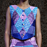 "Silk Patchwork" Vest